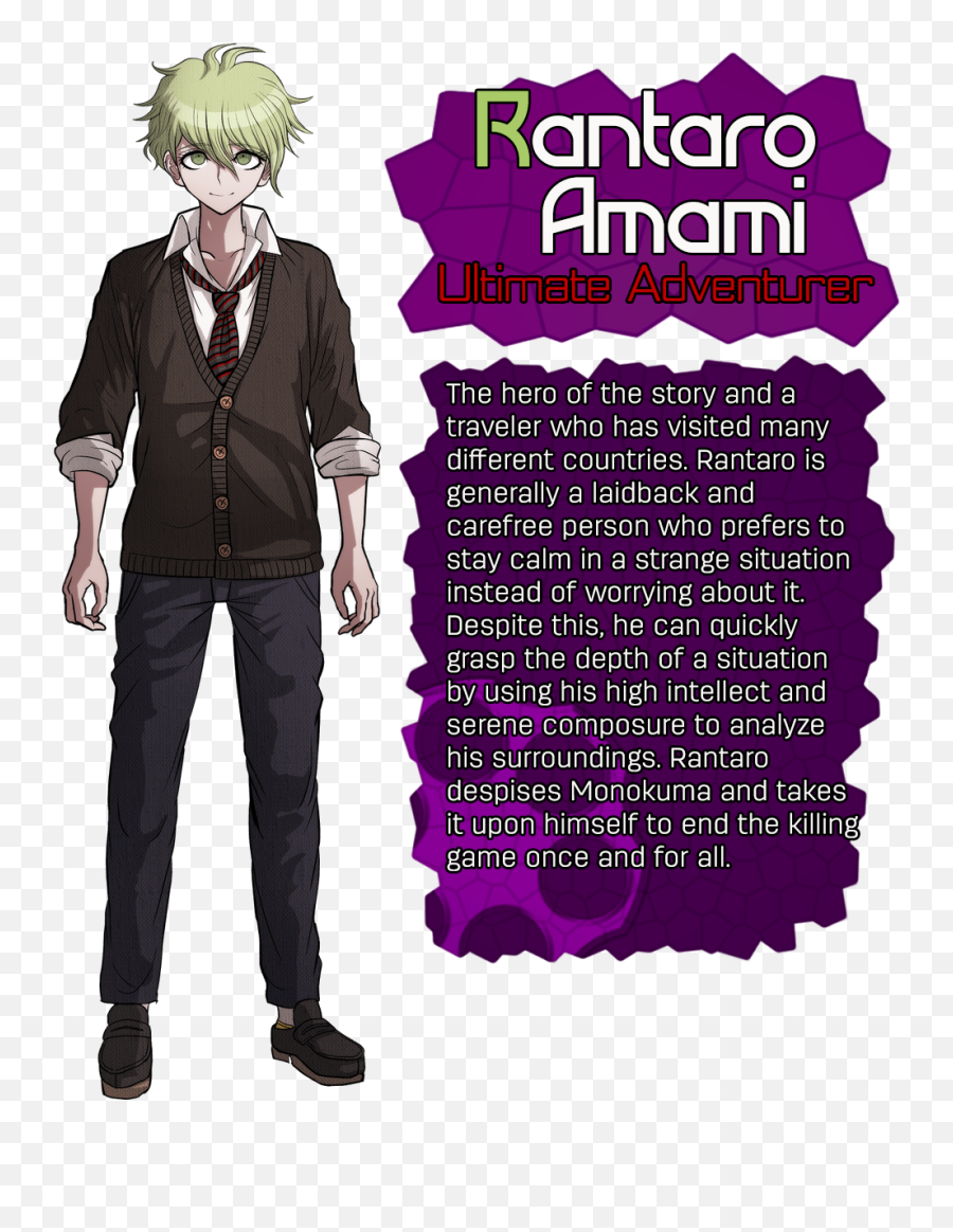 Meet The Ultimate Cast Rantaro Amami Rdistrust - Ultimate Actor Danganronpa Png,Rantaro Amami Icon