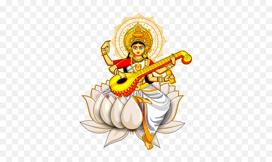 Download Vasant Panchami Cartoon Musical Instrument Plucked - Wishes Happy Basant Panchami Png,Me Png