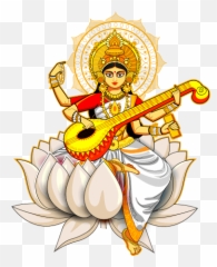 Download Vasant Panchami Cartoon Musical Instrument Plucked - Wishes Happy Basant Panchami Png,Me Png