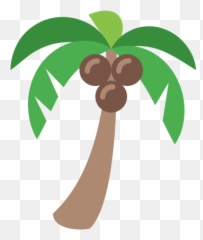 Coco Tree Icon In Color Style - Fresh png