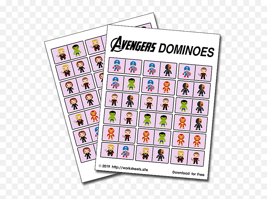 Avengers Dominoes - Dominoes Avengers Png,Dominoes Png