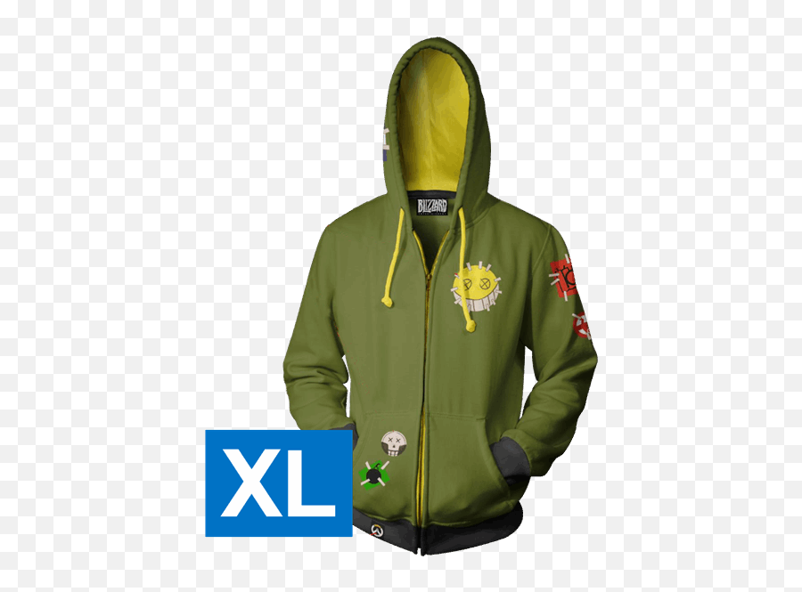 Overwatch - Junkrat Green Unisex Hoodie Size Xl Overwatch Hoodie High Noon Png,Junkrat Png