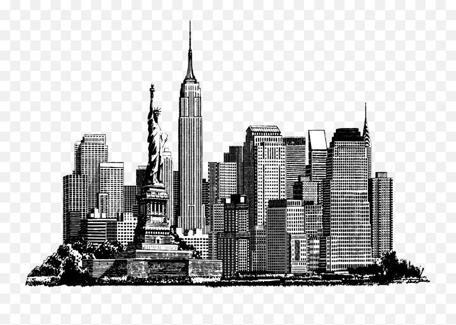 Download New York Skyline - Building Full Size Png Image Metropolitan Area,New York Skyline Png