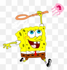 Drawing Spongebob Jellyfish 1 Clipart - With Net Jellyfishing png