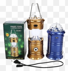 Solar Rechargeable Lantern With Disco Light - Magic Cool Camping Lights Png,Disco Lights Png