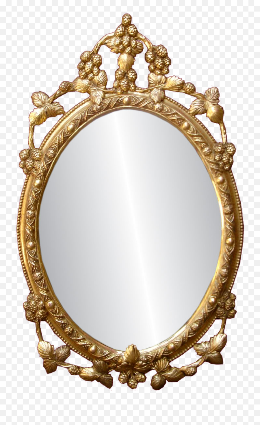 Golden Mirror Frame Png Free Download Arts - Transparent Mirror Clipart,Oval Frame Png