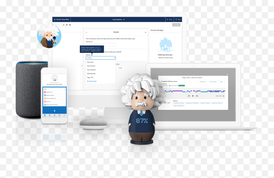 Einstein Voice Assistant - Activated Ai Salesforce Au Einstein Voice Png,Einstein Png