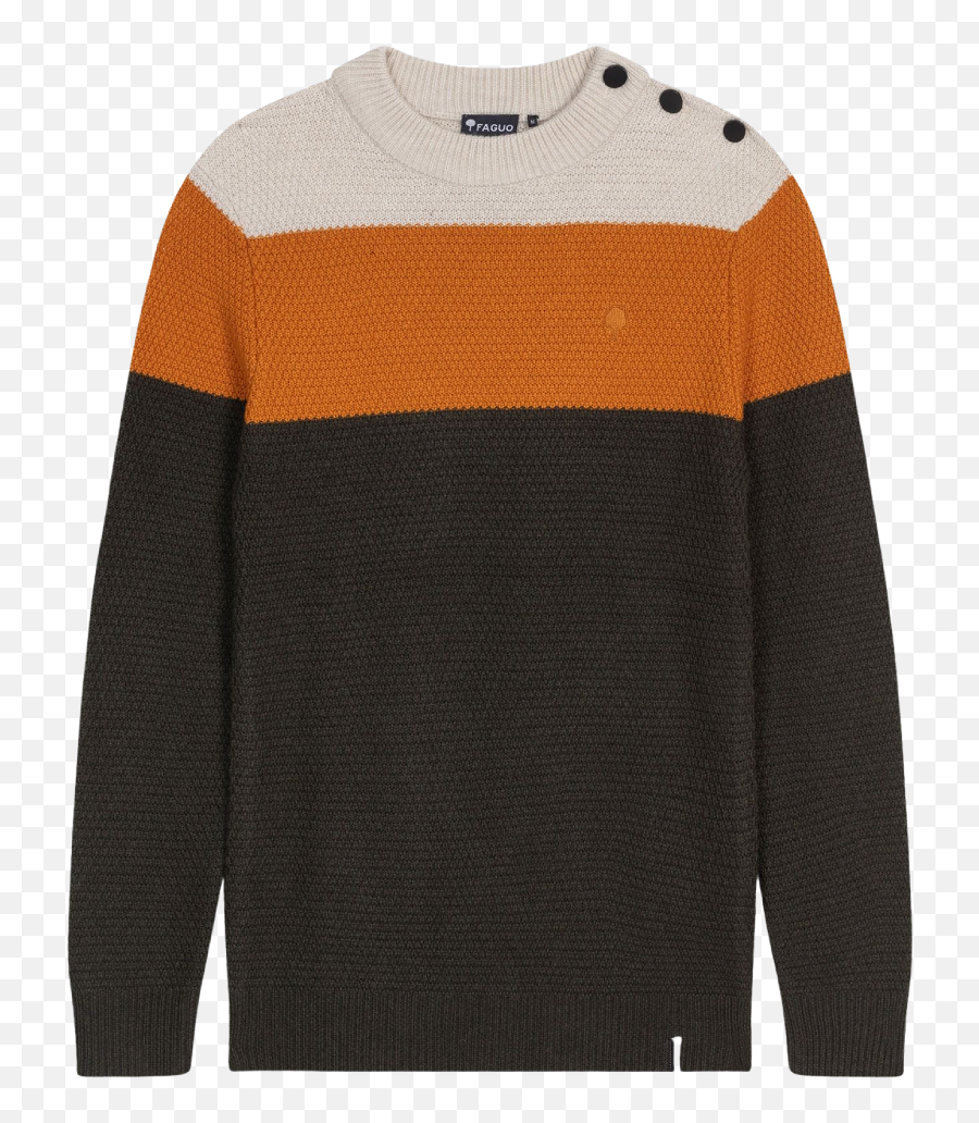 Cream Orange And Khaki Wool Lucio Sweater - Sweater Png,Lucio Png