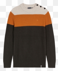 Cream Orange And Khaki Wool Lucio Sweater - Sweater Png,Lucio Png