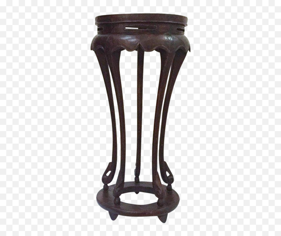 Vintage Chinese Pedestal Stand Carved Wood Chinoiserie Display Plant 36 - Outdoor Table Png,Pedestal Png