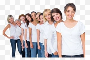 Womens - Transparent Group Of Png