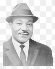 Costume Hat Fedora Moustache Png - Martin Luther King And Coretta