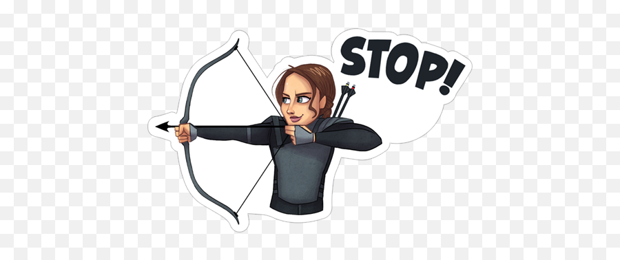 Viber Sticker Games - Target Archery Png,Hunger Games Png