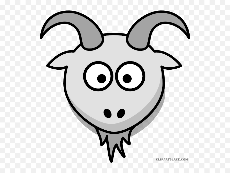Cartoon Clipartblack Com Animal Free Black White - Goat Clip Art Png,Goat  Png - free transparent png images 