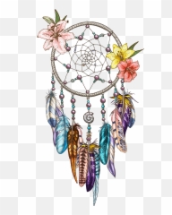 Download Symbol Drawing Dreamcatcher Hq Image Free Png - Catcher With Flowers Logo