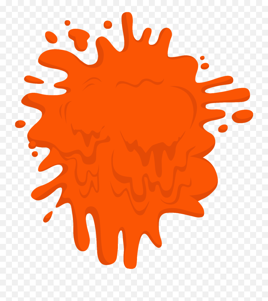 Orange Clip Art - Splat Png Download 13081413 Free Splat Orange Splat Nickelodeon Logo Blank,Splat Png