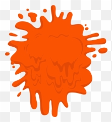 Orange Clip Art - splat png download 13081413 Free Splat Nickelodeon Logo Blank