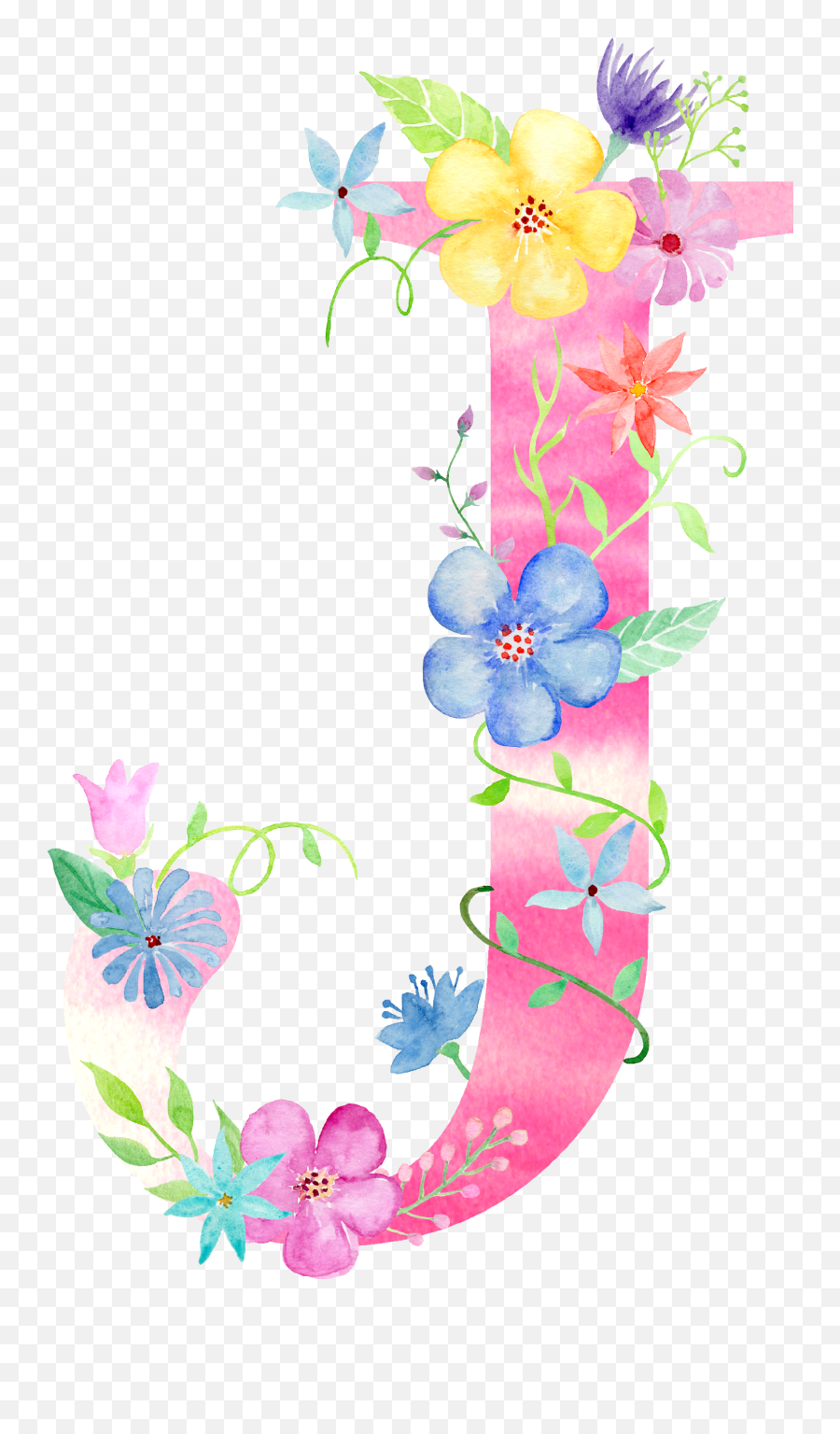 Decorative Letter B Png - J Alpha Letter Letter Art Floral Letras Bonitas Con Flores,Letter B Png