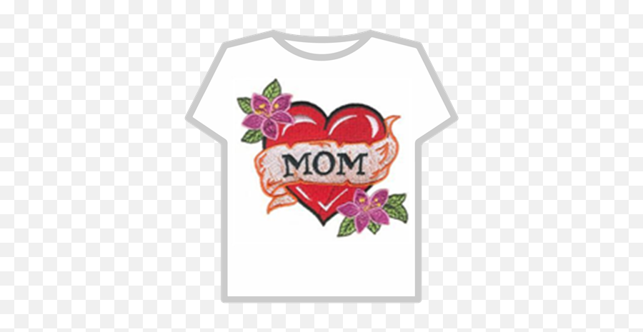 Heart With Mom Tattoohdmc6 - Roblox Flower Png,Mom Tattoo Png