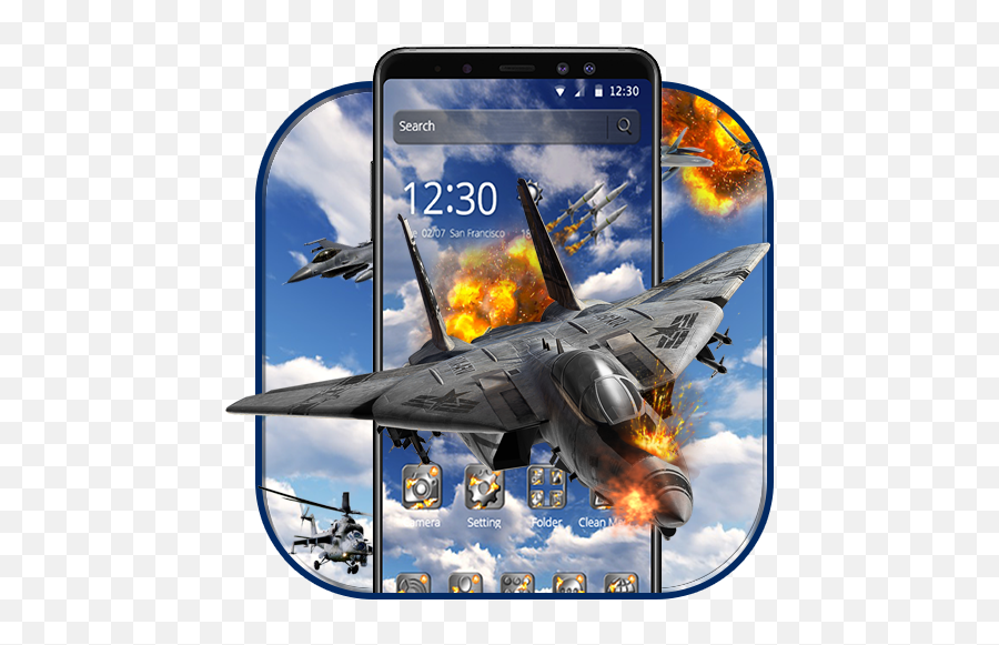 Fire Fighter Aircraft Theme - Apps On Google Play Fighter Aircraft Png,Plane Emoji Png