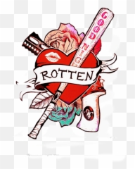 Harley Quinn Logo - Harley Quinn Tattoo Designs Png,Harley Quinn Logo Png