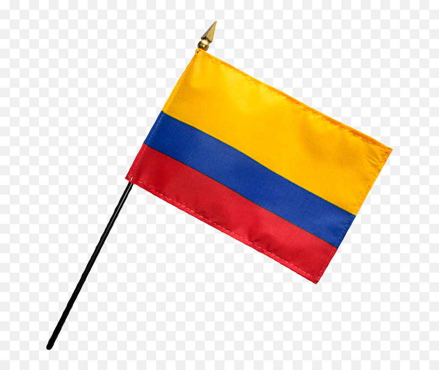 Colombia Miniature Flag - Flagpole Png,Colombia Flag Png