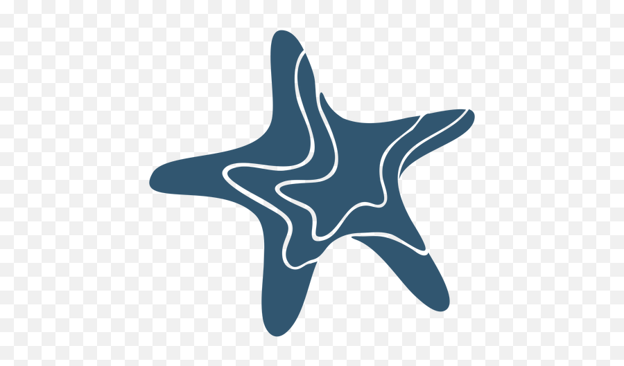 Star Starfish Detailed Silhouette - Transparent Png U0026 Svg Silueta Estrella De Mar Png,Starfish Clipart Png