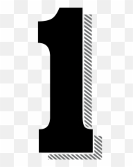 Numbers One 1 Drop - Typography Number 1 Design Png,Number One Png