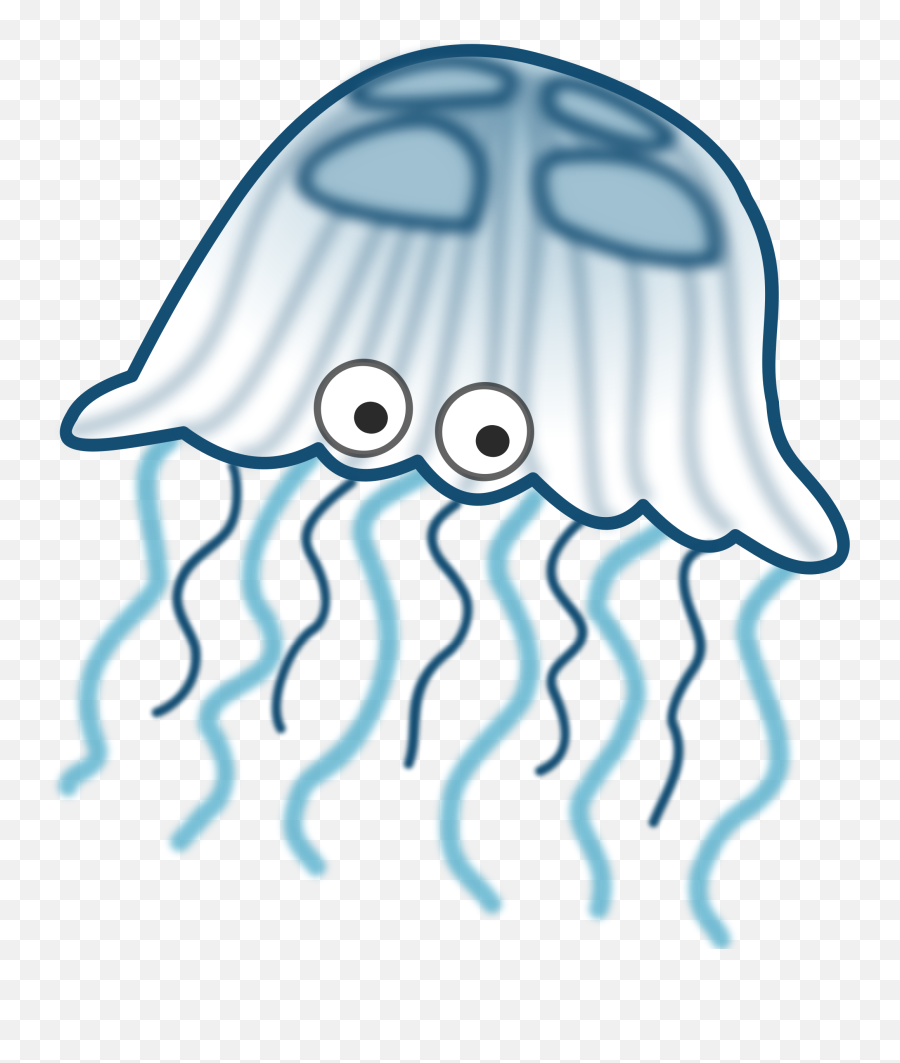 Drawing Jellyfish With Tentacles Free Image - Jelly Fish Clip Art Png,Tentacles Transparent