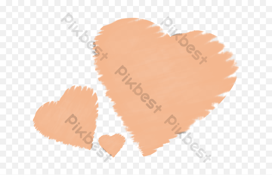 Orange Heart - Girly Png,Orange Heart Png