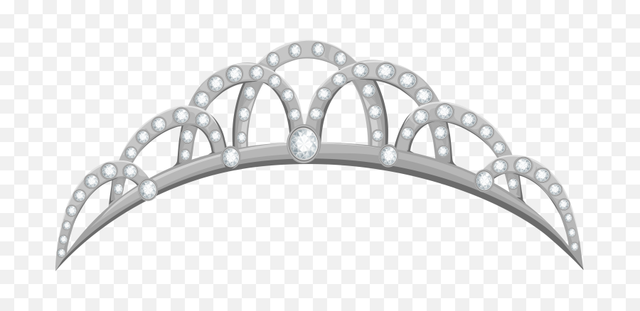 Download Hd Silver Crown Clipart Png - Transparent Background Tiara Clipart,Crown Clipart Png
