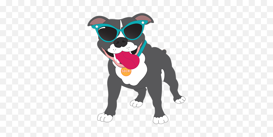 Download Pit Bull Clipart Happy - Pitbull Png Cartoon Png,Pit Bull Png