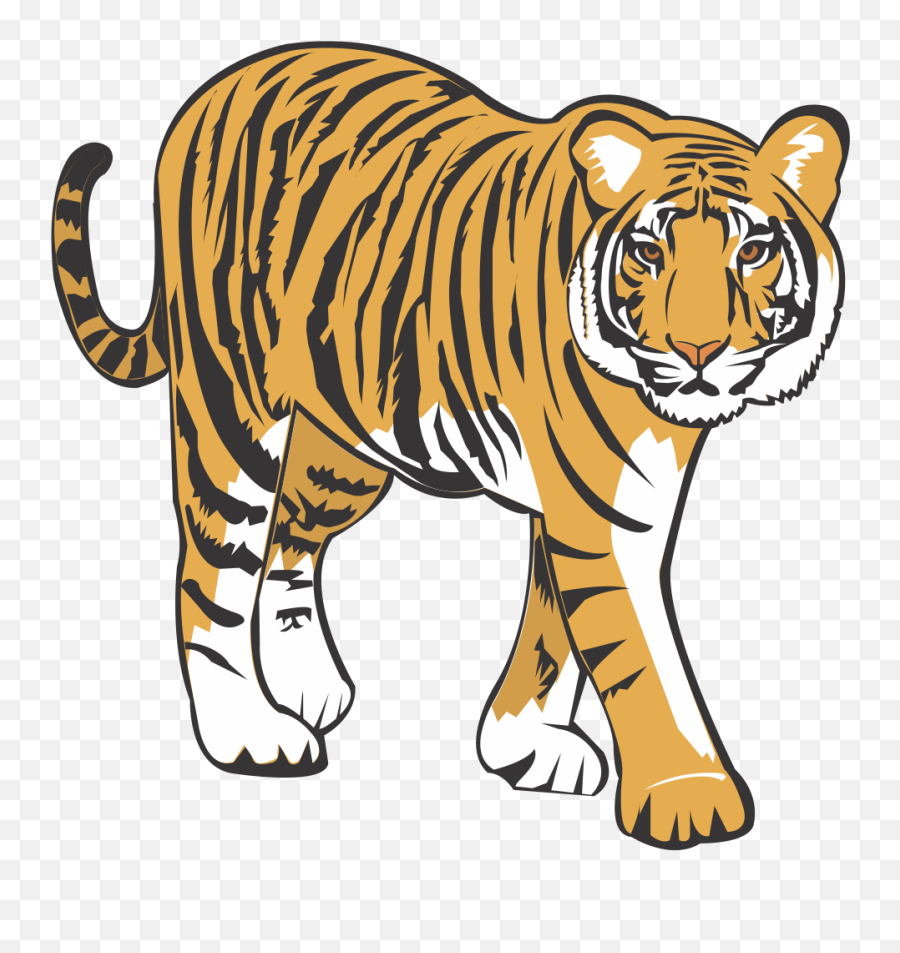 Onlinelabels Clip Art - Tiger Tiger Clipart Png,Bengal Tiger Icon