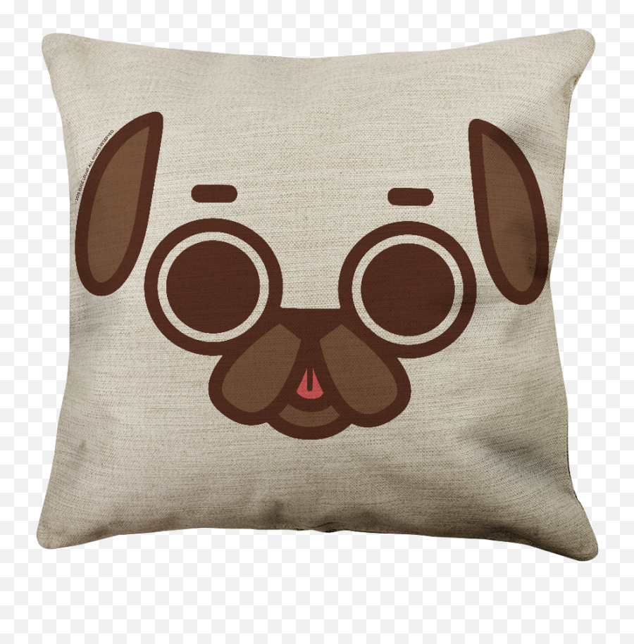 Puglie Icon Poot Face Linen Pillow Case - Puglie Pug Png,Linen Icon
