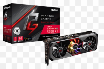 Asrock U003e Amd Radeon Rx 5700 Xt Phantom Gaming 8g Oc - Rx Xt Asrock png