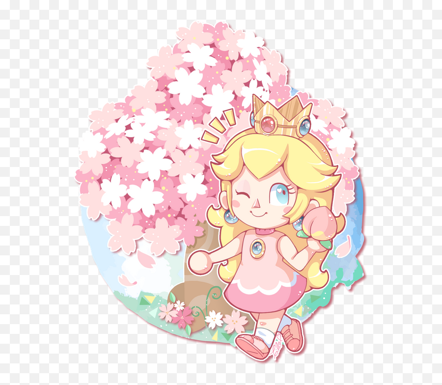Princess Peach Animal Crossing Version - Princess Peach Kawaii Animal Crossing Png,Princess Peach Icon