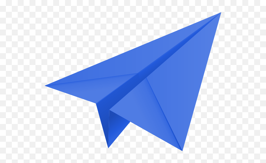 Download Hd Shipping - Blue Paper Airplane Icon Transparent Paper Plane Blue Png,Airplance Icon
