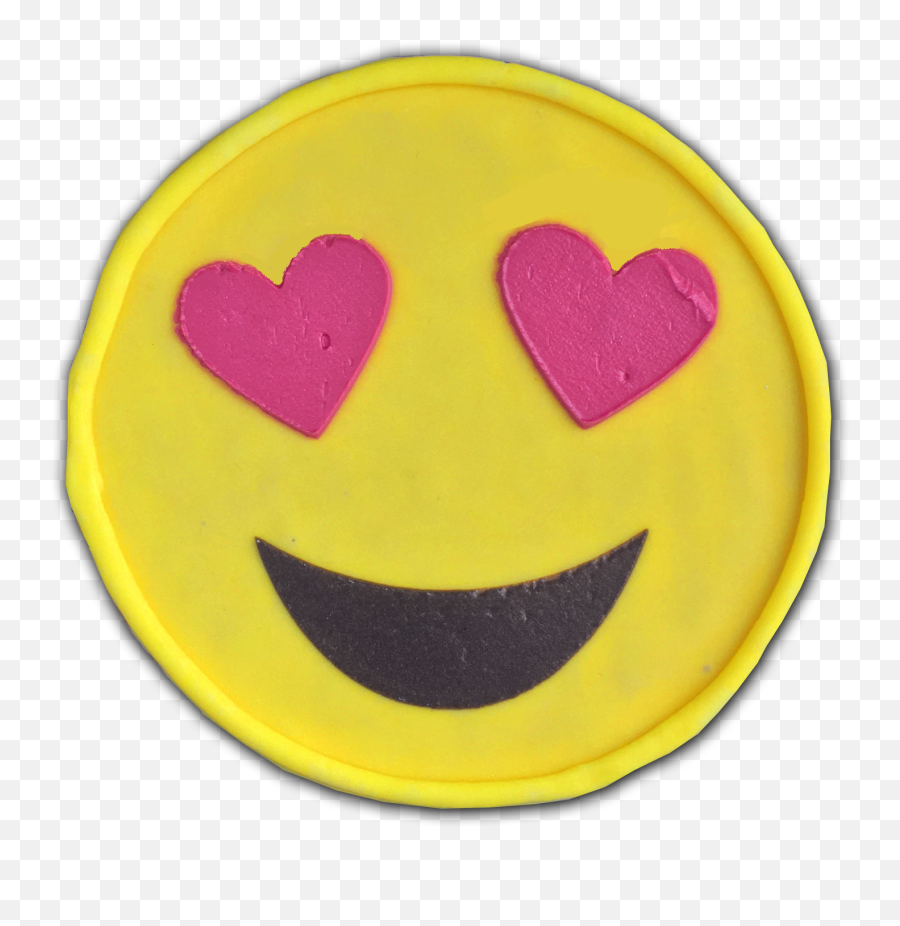 Emoji Pillow Pink Heart Eyes - Portable Network Graphics Png,Heart Eyes Emoji Transparent