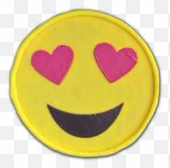 Emoji Pillow Pink Heart Eyes - Portable Network Graphics png