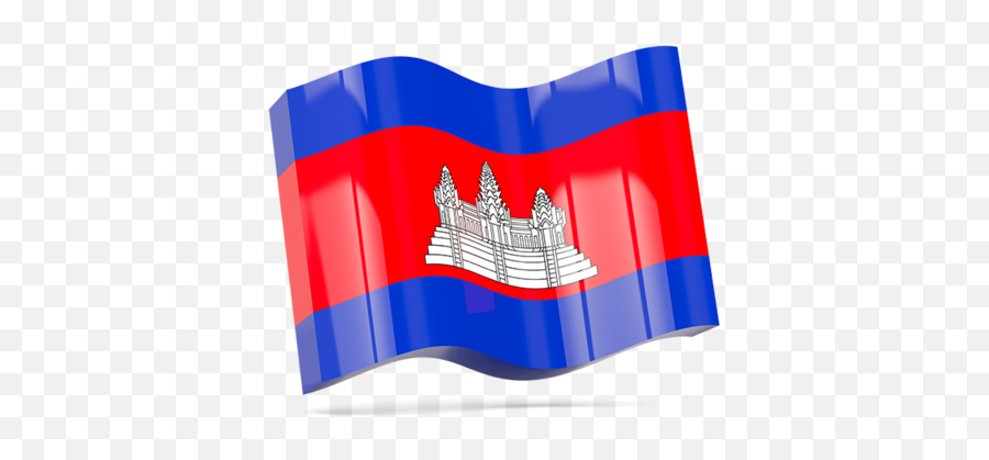 Wave Icon Illustration Of Flag Cambodia - Australia Flag Png Waving,Khmer Icon