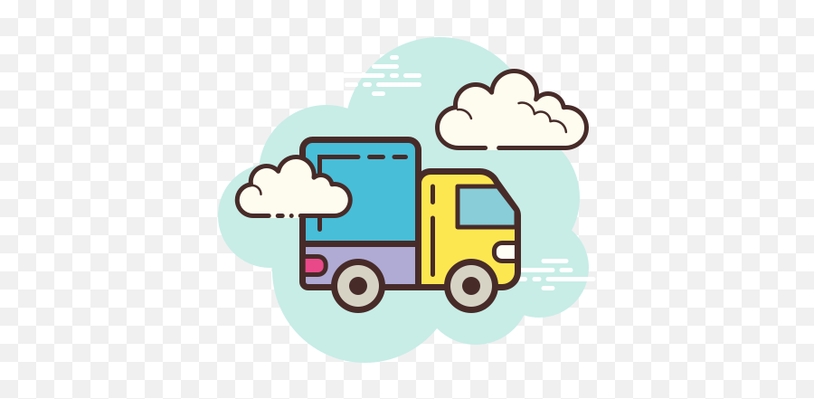 Truck Icon In Cloud Style - Cute Disney Plus Logo Png,Suppliers Icon