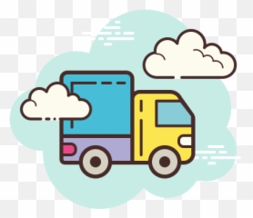 Truck Icon In Cloud Style - Cute Disney Plus Logo png