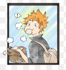 Pin - Shoyo Hinata Eating A Meat Bun png