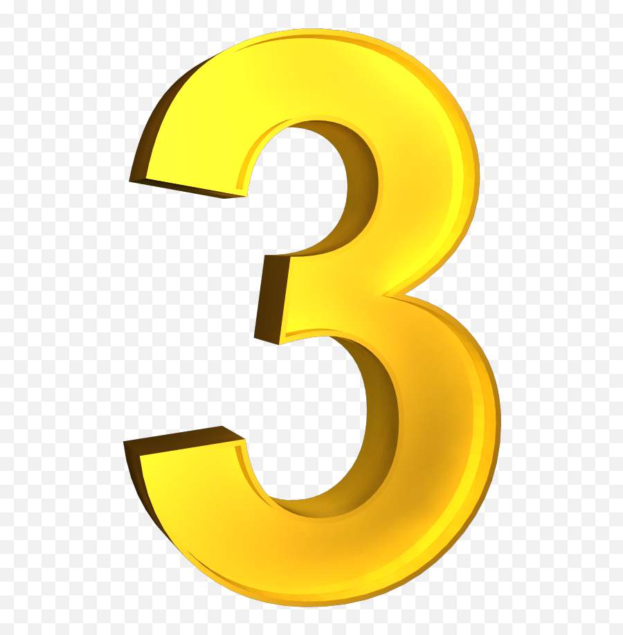 3d Number And Letters Png Picture - Number 3 Png,Number 3 Png