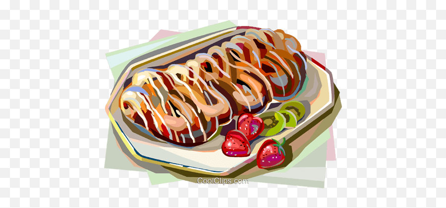 Danish Sweet Cake Royalty Free Vector Clip Art Illustration Png Icon