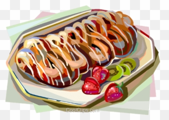 Danish Sweet Cake Royalty Free Vector Clip Art Illustration Png