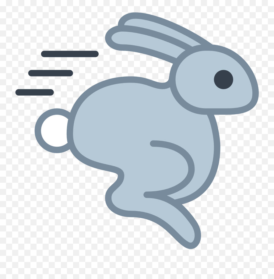 Running Rabbit Icon - Free Download Png And Vector Fast Rabbit Png,Running Emoji Png