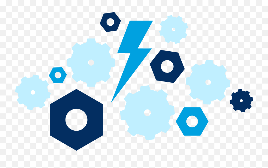 Lightning Bolts Png - Lightning Bolt Surrounded By Nuts Circle,Lightning Bolt Transparent