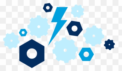 Lightning Bolts Png - Lightning Bolt Surrounded By Nuts Circle