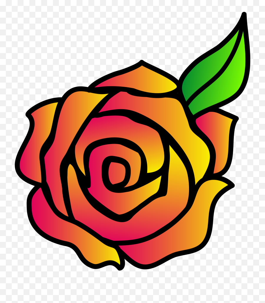 Clipart Of Roses Hybrid And Monte - Color Pictures Of Roses To Draw Png,Beauty And The Beast Rose Png